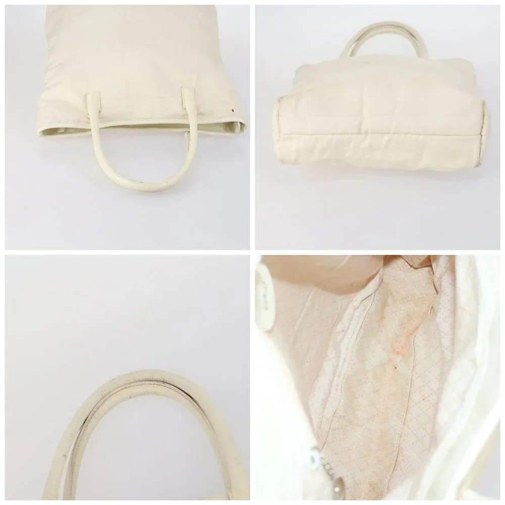 GUCCI Tote Bag Suede Canvas Nylon 4 Set Black Ivory Auth bs30282 - Picture 14 of 15